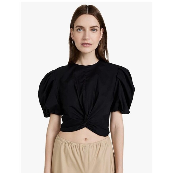 Vince Tops - Vince Women's Twist Knot Puff SLV Blouse Twist Knot Puff Sleeve Blouse XXS NWT